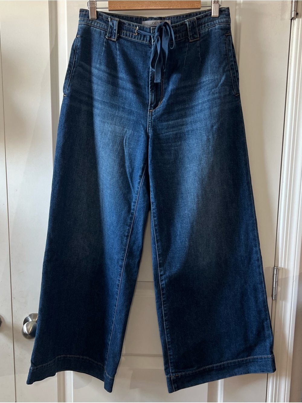 Joe’s Wide Leg Drawstring Trouser Jeans